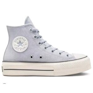 Converse Chuck Taylor All Star Women's 9 High Tops Gray Suede Platform Sneakers